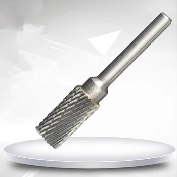 

5pcs/lot 8MM Tungsten Steel Rotary File Boule Slot with Blade on The Top Carbide Alloy Cylindrical Milling Cutter Column Type