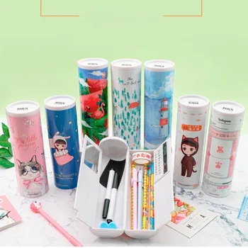 かわいい鉛筆ケース abs 材料筆箱電子時計ソーラー電卓鉛筆ケース少年少女のための学校の文房具