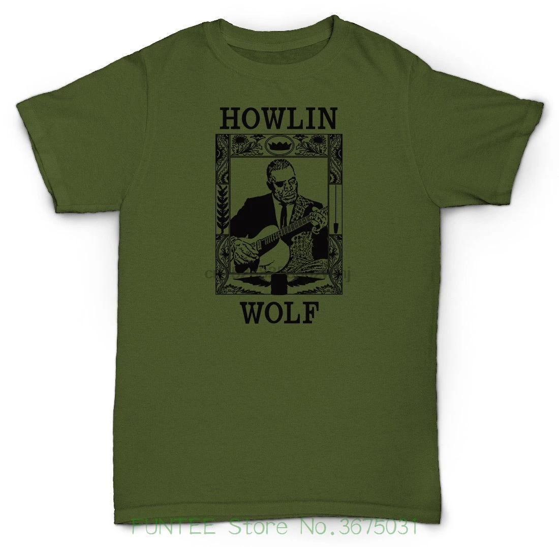 Hip Hop Novelty T Shirts Men Brand Clothing Howlin Wolf Shirt Blues Soul Jazz Chess Vinyl |