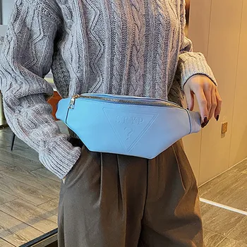 

Women Waist Packs Ladies PU Designer Chest Bag Messenger Bag Single Should Small Phone Leather Belt Bags #113