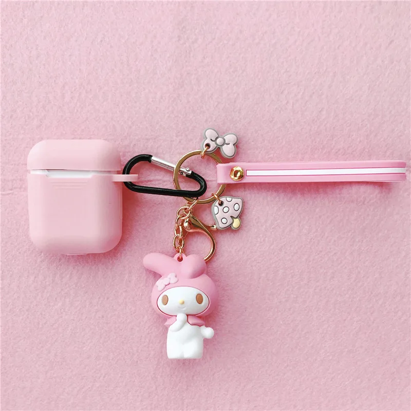 Pink 1 Японская Милая мультяшная гарнитура чехол для AirPods Cinnamoroll Melody Kuromi Buzz Toy беспроводной Bluetooth наушники чехол s с подвеской - Цвет: Pink 1