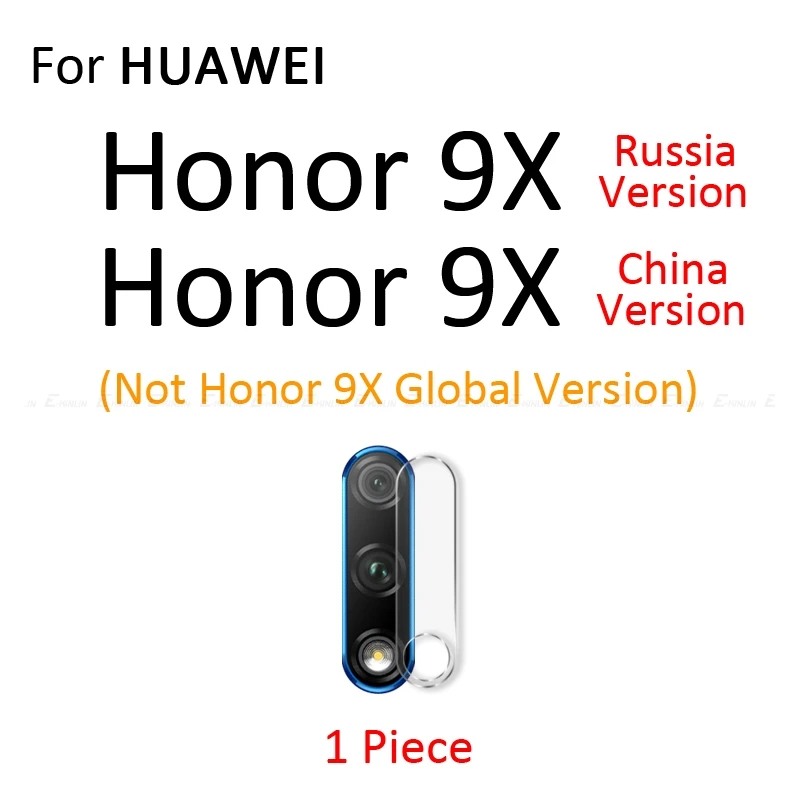 Задняя Защитная пленка для объектива камеры из закаленного стекла для HuaWei View 20 Honor 10i 10 Lite 9X 8X 7A 7C Pro P Smart Z Plus Play - Цвет: For Honor 9X Russia