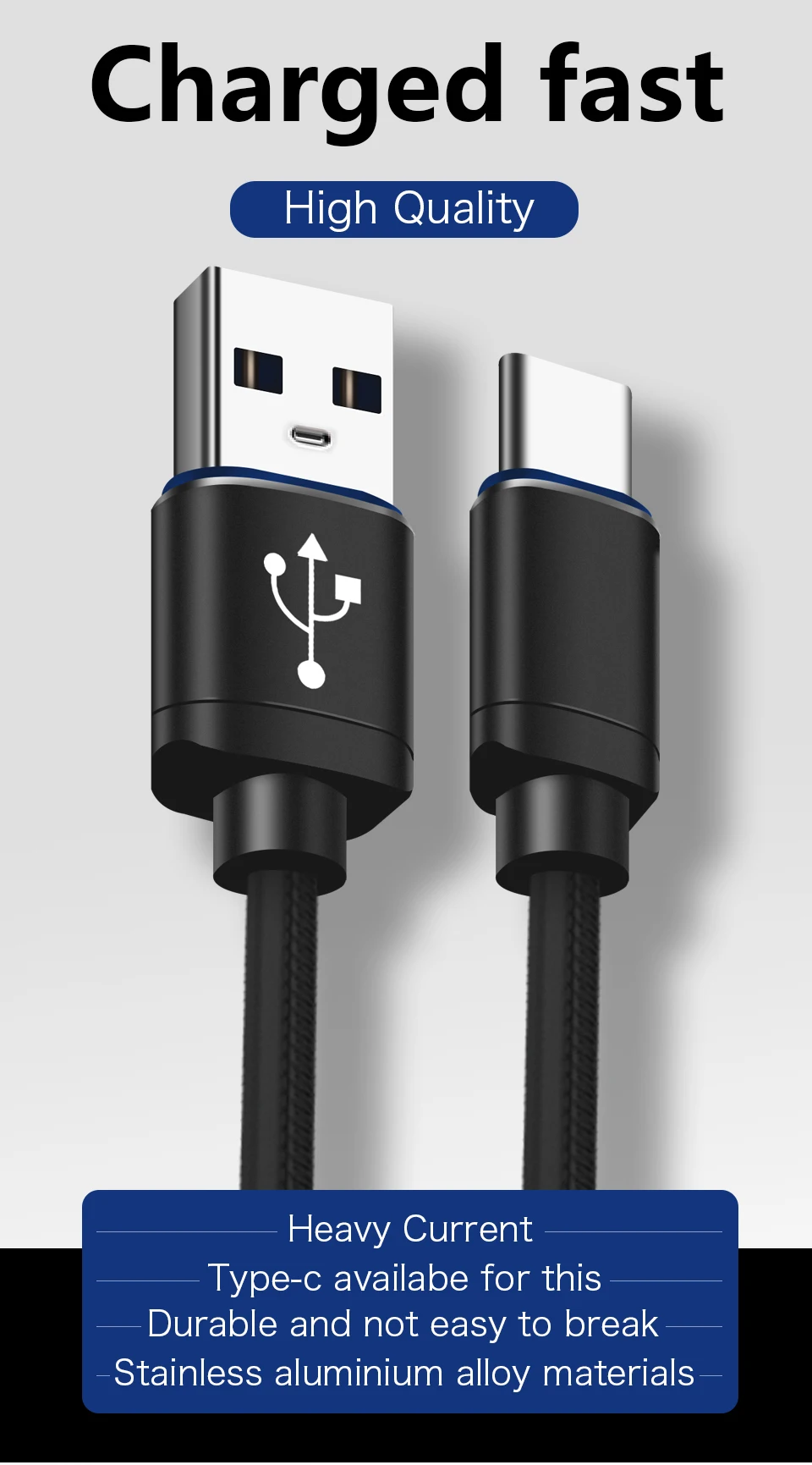 Mofi Usb type C кабель для samsung Note 10 Mi9 Usb C кабель провод для быстрого заряда Usb-C мобильный телефон зарядный шнур пакет сумка коричневый