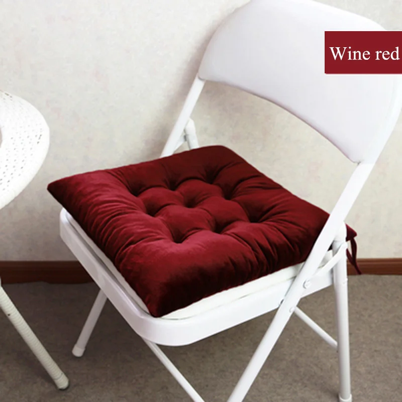 Wine Red 9 цветов подушки для сидений плотные подушки для стульев для гостиной украшения дивана Подушка под спину офисная подушка - Цвет: Wine Red