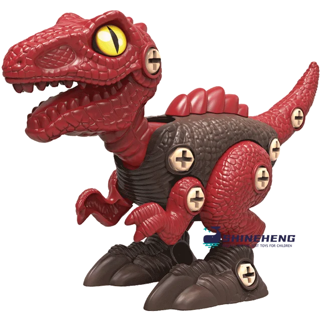 Take Apart Dinosaur Toys STEM Construction Screwing Building Blocks Set Kids Electric Drill Puzzle Game Kits Educational Toys 2