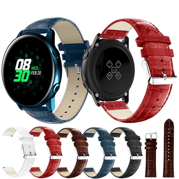 

Replace Watchband Crocodile Pattern Band 20mm For Huami Amazift Bip Band For Samsung Galaxy watch Active bands Bracelet Strap