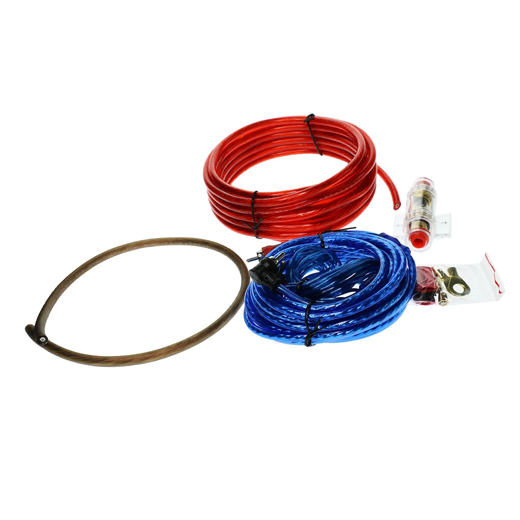 4pcs High Quality Car Audio Subwoofer Amplifier Installation AMP Wire Kit