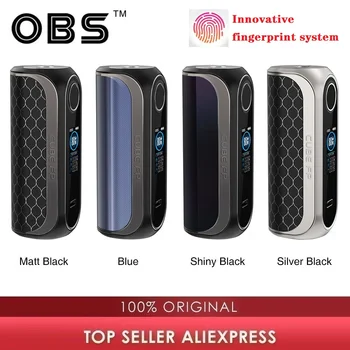 

Original OBS Cube FP 80W VW Box MOD 80W Max Output Fingerprint System 3D glass Cover E-cig Vape Mod Vs Aegis Mini/Cold Steel 100