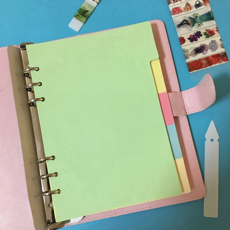 

Diary Journal School Supplies A5 A6 Cute 6 Holes Detachable Loose-leaf Book Removable Simple Thickened Coil Shell Notebook