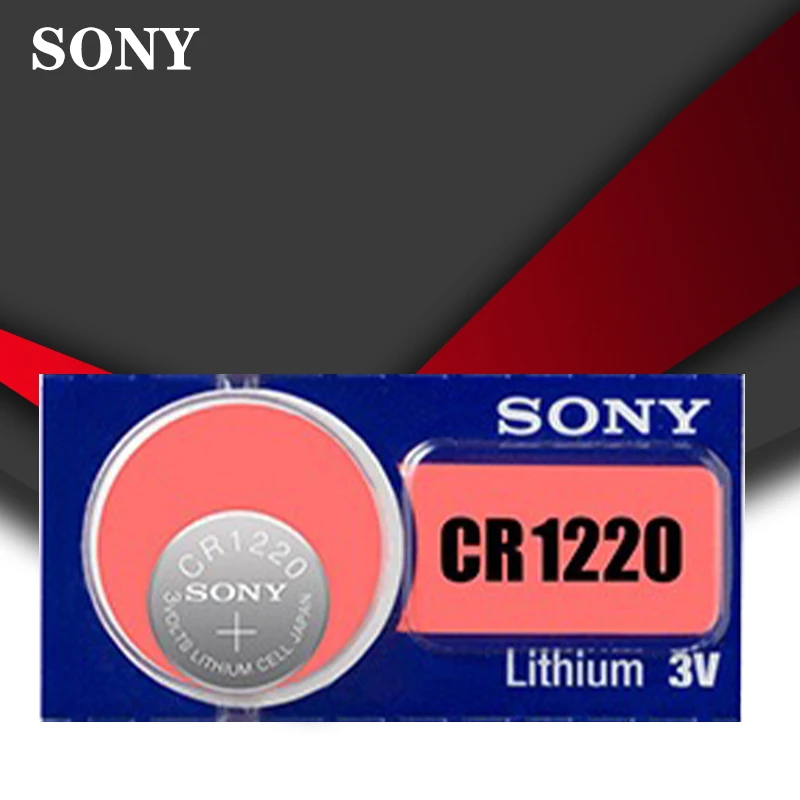1 шт./партия Sony 100% оригинальный CR1220 кнопочный Аккумулятор для часов автомобильный