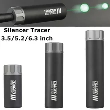 Paintball Airsoft Tracer Lighter CCW 14 mm 3.5/5.2/6.3 inch with Fluorescence Effect Tracer for Rifle Pistol CS Game Accessories