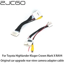 

Car Rear View Backup Reverse Parking Camera Adapter RCA Cable for Toyota Highlander Kluger Crown Mark X RAV4