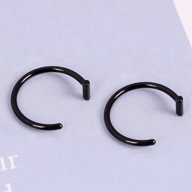 Surgical Steel Fake Nose Ring Nose Wrap Cuffs Fake Septum Clip In The Nose Hoop Lip Hoop Rings Conch Earring Body Jewelry