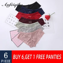 Underwear For Woman Sexy Lace Panties Woman Briefs Floral Soft Female Underwear Lace Sexy Woman Panties Briefs Buy 6 Get 7 Piece