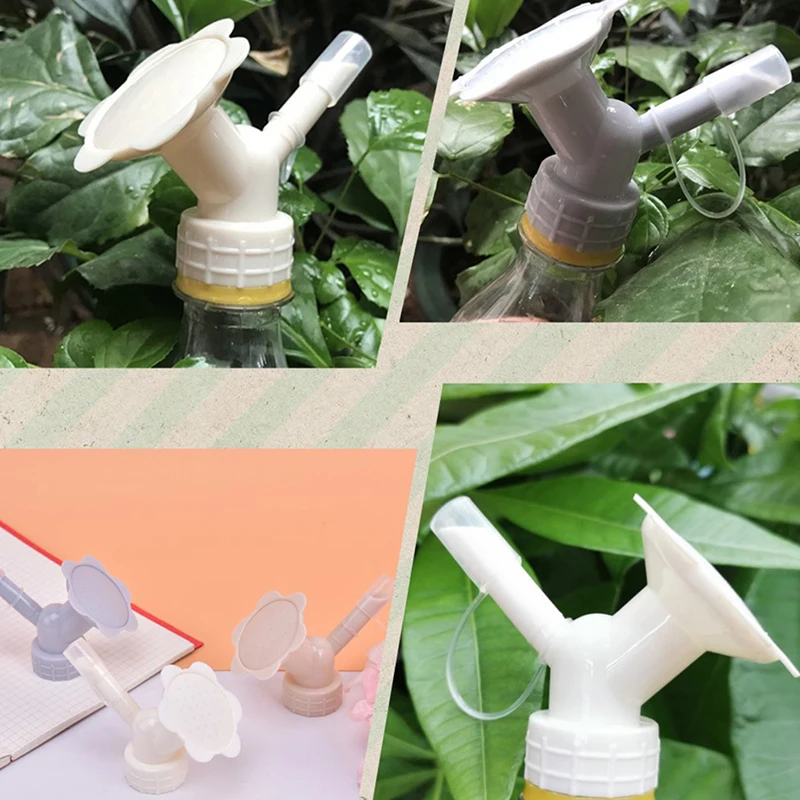 Plastic Sprinkler Nozzle Head Watering Bottle Water Cans For Flowerpot Plants Irrigation Watering Bottle Head Garden Tool