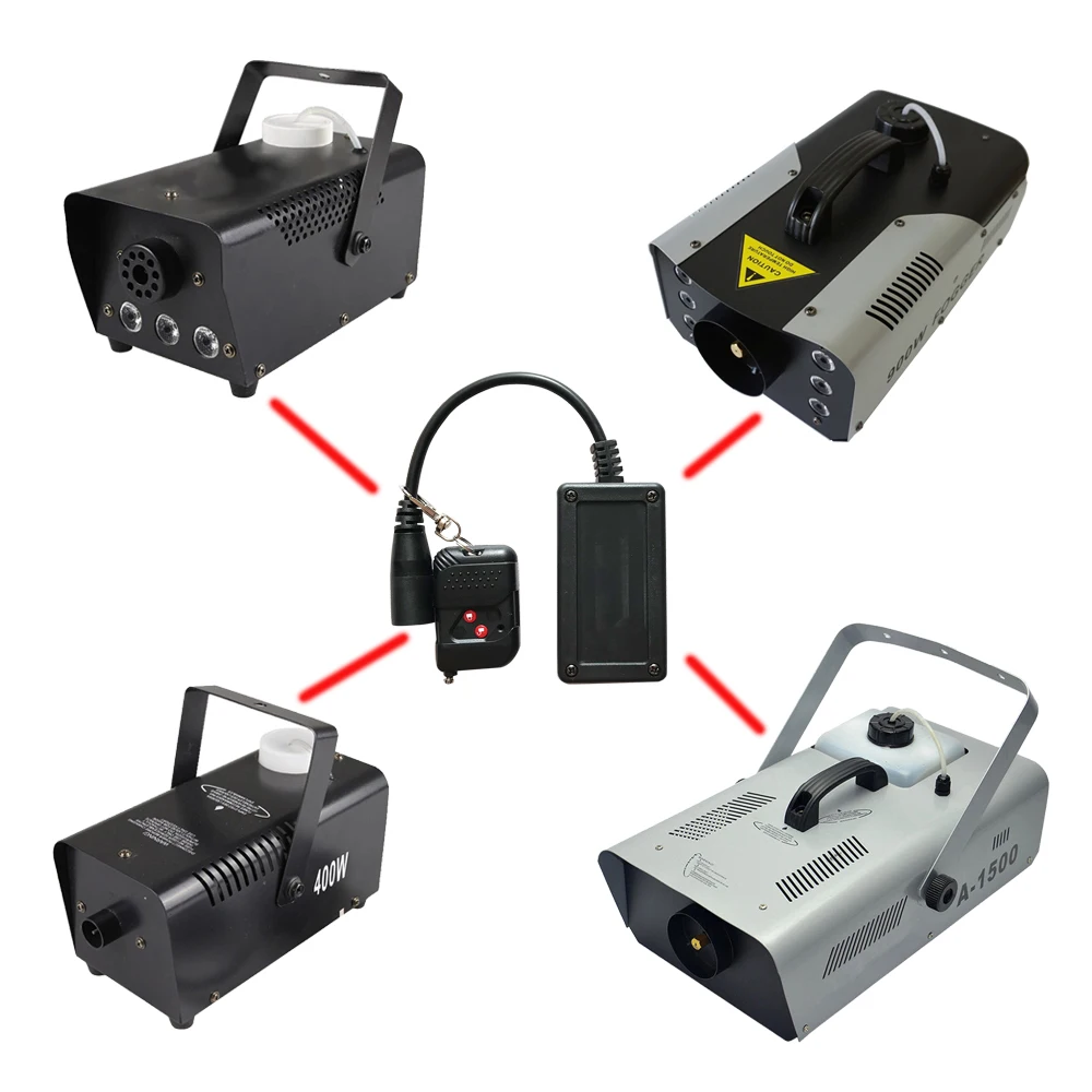 Wireless Remote Controller Receiver Set Replacement Part for 400W 500W 900W 1500W Fog Smoke Machine Sharelife