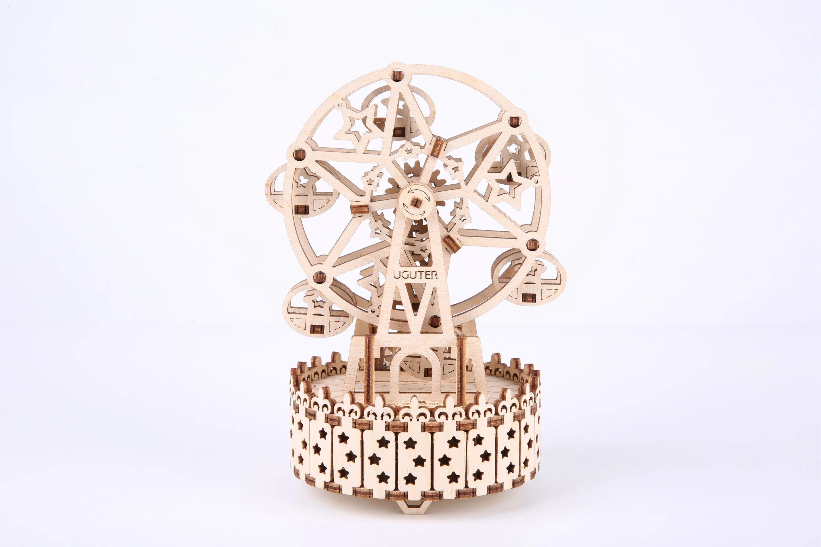 3D Wooden Puzzle Music Box Fantasy Ferris Wheel DIY Educational Toy | Дом и сад