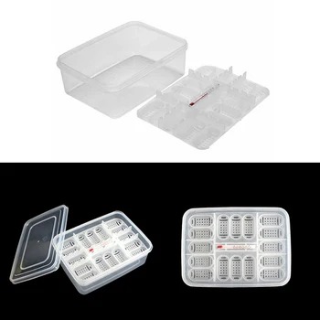 

Plastic Reptiles Egg Incubator Tray Lizard Snake Eggs Hatcher Box with Thermometer Reptile Egg Box Reptile Breeding Box