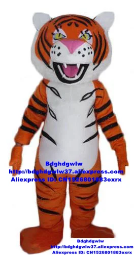 Tiger Tigerkin Tigress Mascot Costume Adult Cartoon Character Outfit Suit Performance Product Launch zx343 | Тематическая одежда и