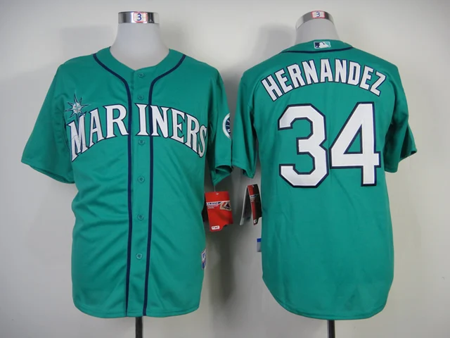 Мужская майка Seattle Ken Griffey Jr. Ichiro Suzuki Felix Hernandez James Paxton Edgar Martinez FLEX& Cool Base - Цвет: Фиолетовый