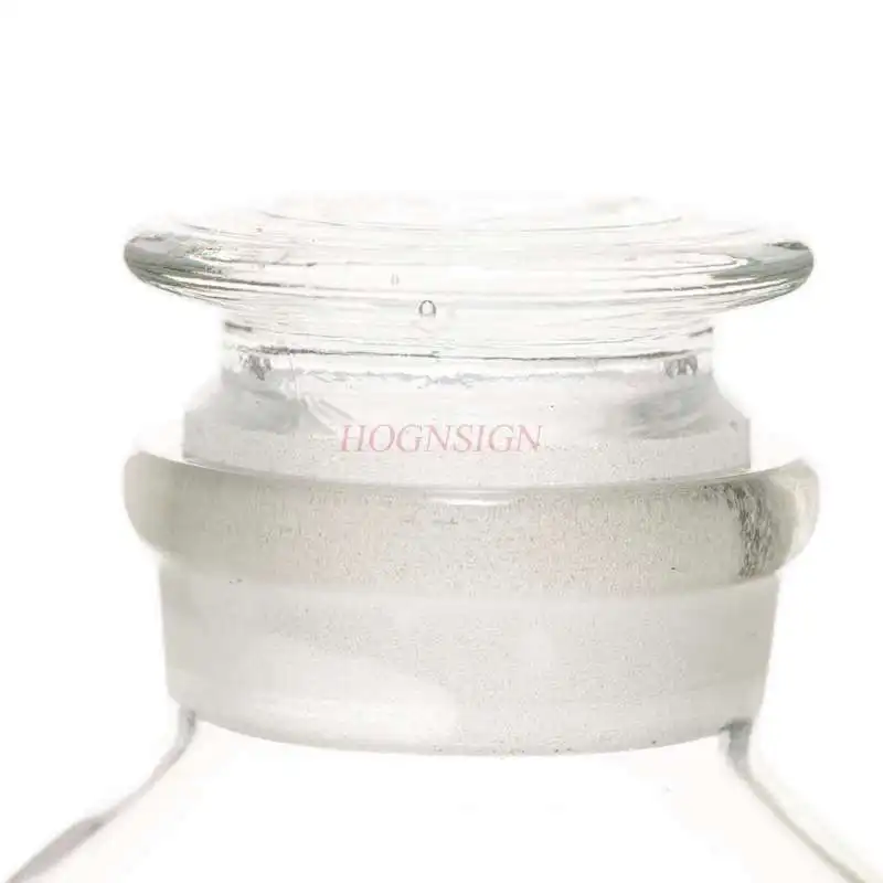 Wide mouth bottle transparent 125ml lead-free sealed glass instrument frosted glass bottle for chemical experiment
