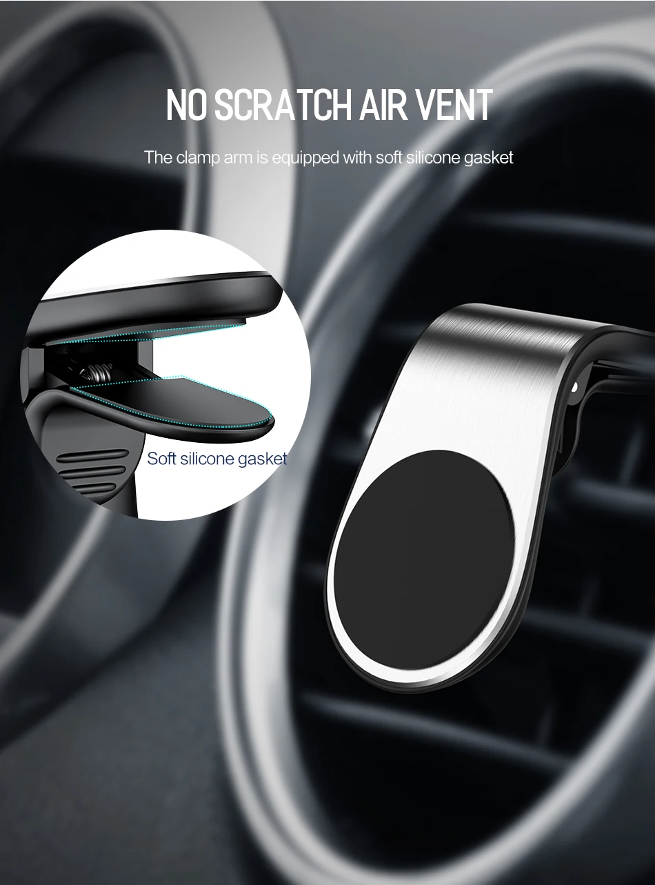 Рок металлический магнитный автомобильный держатель для телефона подходит для iPhone samsung Xiaomi 360 Air Magnet подставка в автомобиль gps Аксессуары для мобильных телефонов