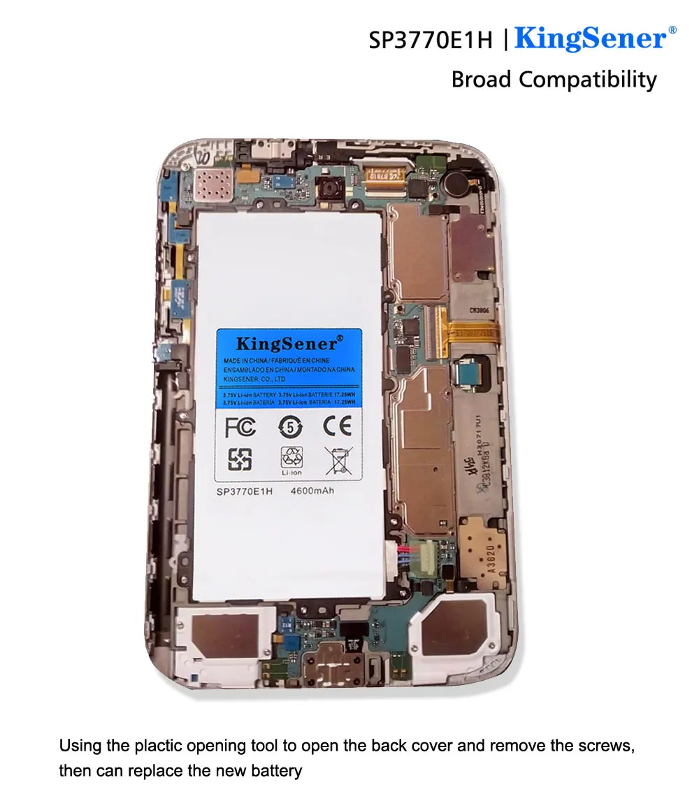 Kingsener SP3770E1H Аккумулятор для планшета N5100 N5120 для samsung Galaxy Note 8,0 8 3g GT-N5100 GT-N5110 Аккумуляторы для планшета