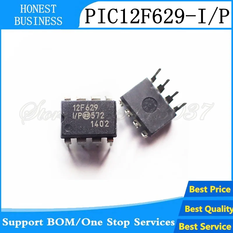 5 шт./лот PIC12F629 12F629 I/P DIP 8 IC|Аксессуары для наушников| |