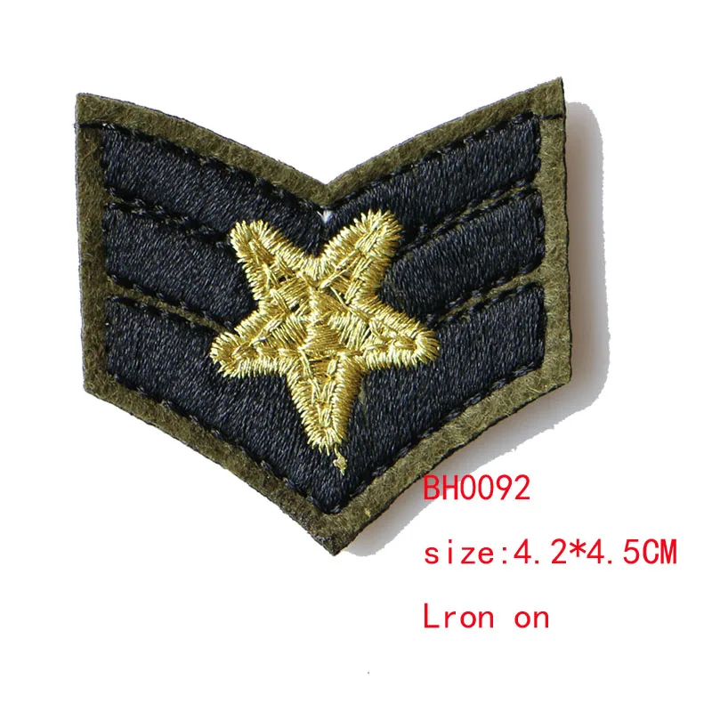 3D 2 Pcs US Marine Corps icon Embroidered Iron on Patches for Clothing DIY Stripes Clothes Patchwork Sticker Custom Badges