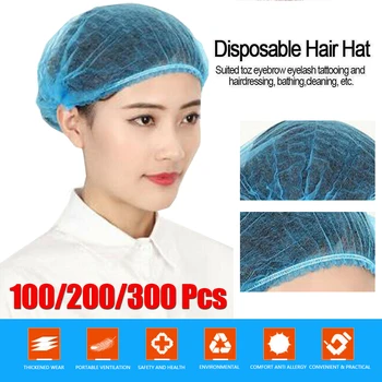 

Anti Dust Disposable Hair Hat Disposable Unisex Head Cover Elastic Head Covers Anti Pollution Multifunctiona Protective Hat D30