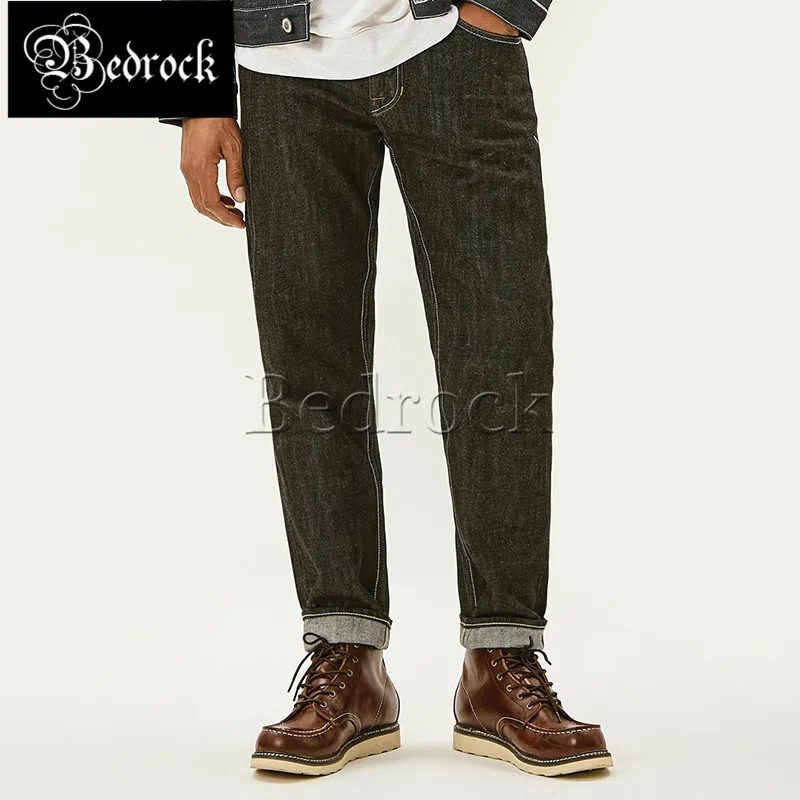 MBBCAR 11oz Summer selvedge denim unwashed primary indigo jeans Amekaji one washed jeans slim cropped pants pencil pants 7120A 3