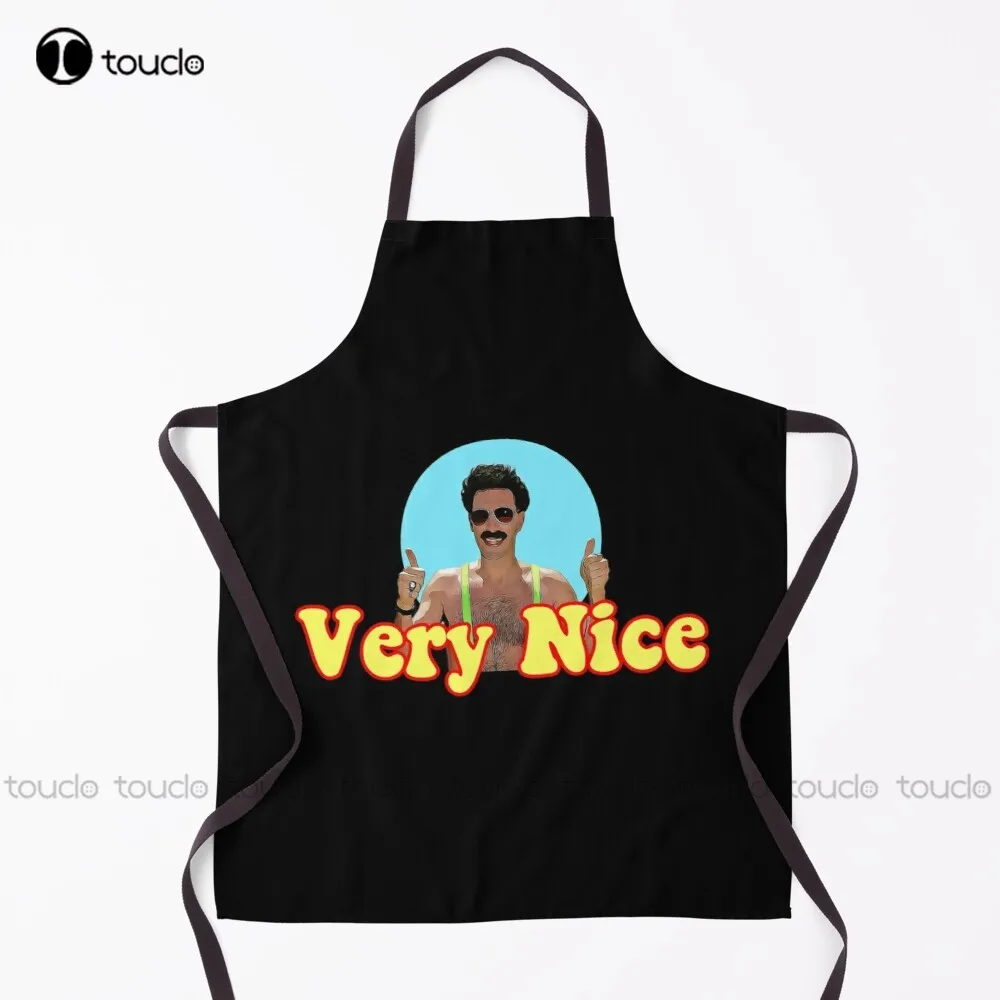 

New Borat Very Nice Digital Artwork Apron Aprons For Women Cute Unisex