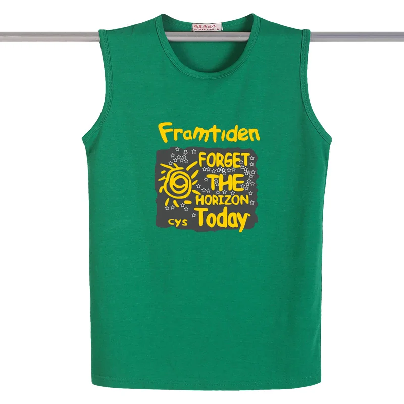 Мужская майка с принтом летняя повседневная спортивная приталенная Майка без