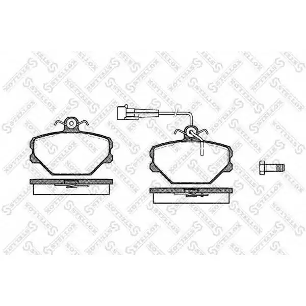 Колодки дисковые п.\ Fiat Tempra 1.4i-1.6i 90-93/Tipo 1.1-1.9D 8