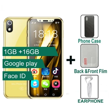 

3.5" Small Display Mini Smart Phone 4G Android 6.0 2000mah Battery Face Recognition 3G+64G Dual Sim Support Flash Card Quad Core