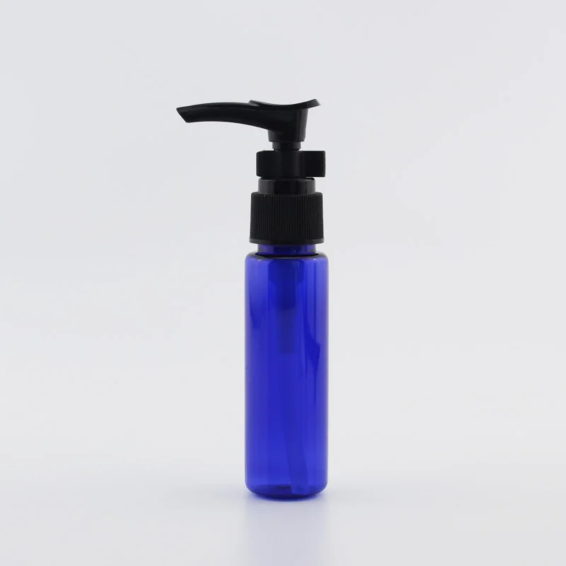 Blue Bottle Black 30 мл X 50 пустая бутылочка для косметики небольшого размера с насос для крема, баночки для путешествий, Кондиционер для волос шампуня, бутылка крема для образца - Цвет: Blue Bottle Black