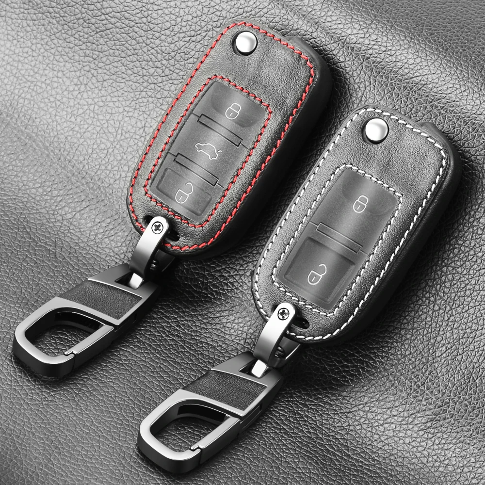 Защитный кожаный чехол для Volkswagen VW POLO Tiguan Passat B5 B6 B7 Golf EOS Scirocco Jetta MK6 Octavia |