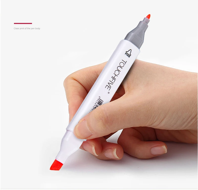 TOUCHFIVE маркер 30/40/60/80/168 Цвета маркер для рисования на спиртовой основе чайник ручка для рисования манга двуглавый искусства ручки, маркеры для рисования