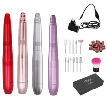 Электрический аппарат для маникюра, педикюра, гель для удаления ногтей, полировальные инструменты, резак для ногтей, металлический фрезерный Комплект для резки ногтей, дрель-ручка
