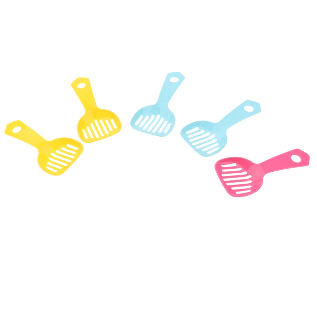 5x Hamster Gerbille Poop Scooper Poo Shovel Bath Sand Clean Shovel 10x4.5cm Easy to Clean