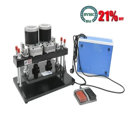 Máquina elétrica para cortar e aparar couro, 110 220v, 200w, edição aumentada, 350*220mm