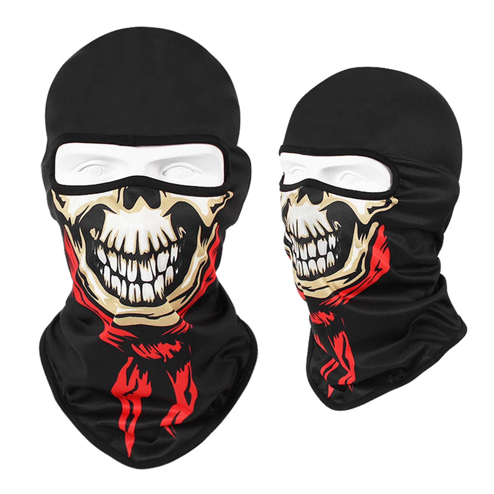HEROBIKER мотоциклетная маска для лица Балаклава Мужская быстросохнущая летняя мотоциклетная маска мото шарф под шлем маска черепа - Цвет: SBX01-12