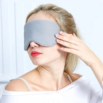 

1pcs Silk Sleeping Mask Warm And Cold Travel Soft Blindfold Use On Both Sides Eye Blindfold Eye Relax Massager Beauty Tools