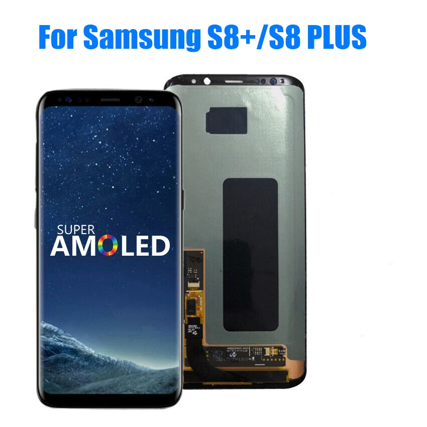 

100% Original lcd For Samsung Galaxy S8 plus S8Plus G955 G955f G955u display with touch screen Digitizer Super AMOLED Screen
