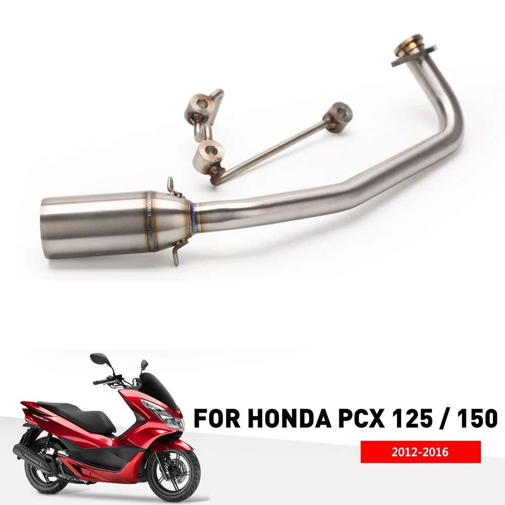 

Выхлопная труба для Honda PCX125 PCX150 2012-2016 мотоциклетный глушитель 51 мм с крепежным кронштейном из нержавеющей стали