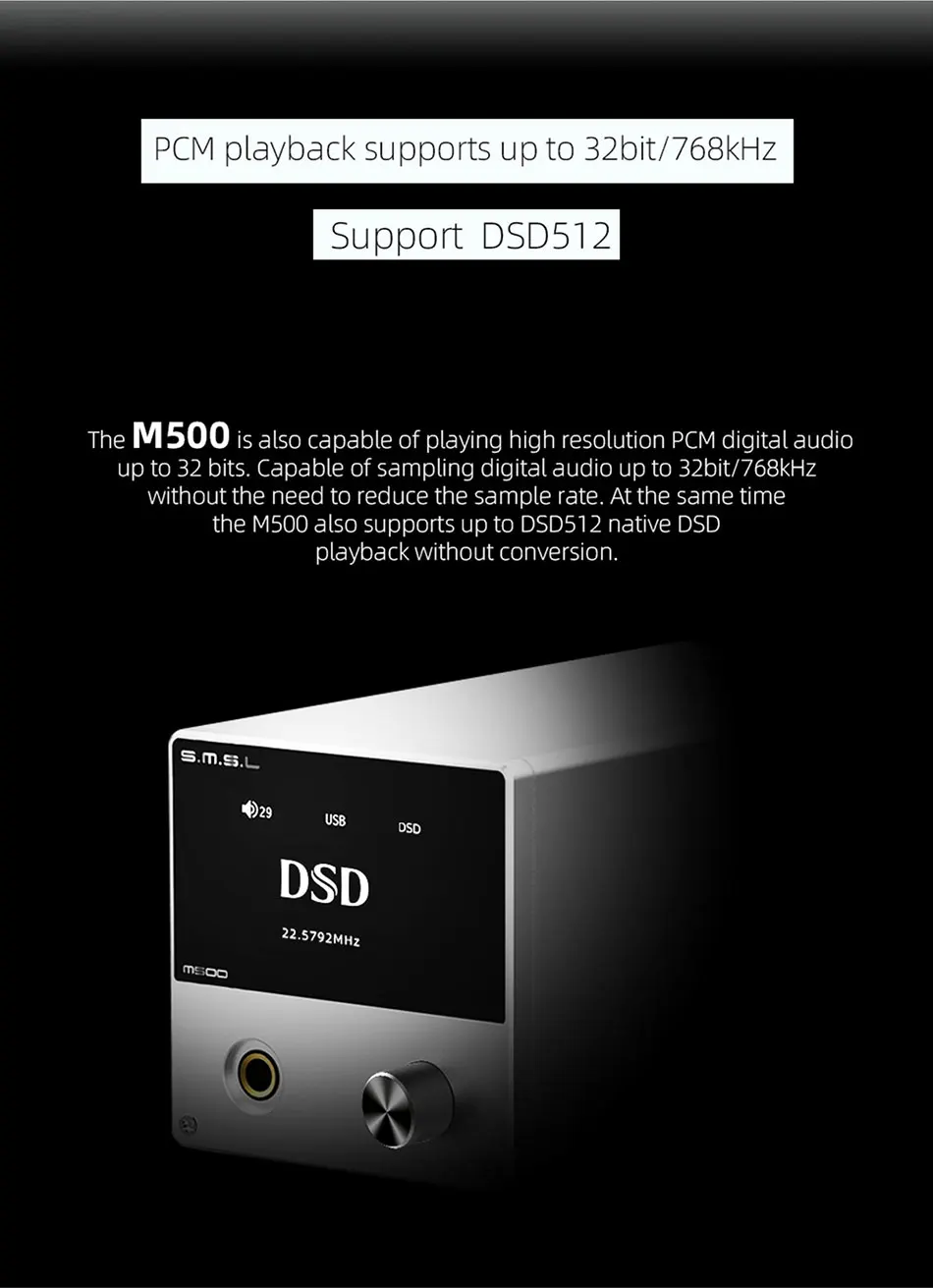 SMSL M500 MQA DAC ES9038PRO оптический Caoxial Audio Decorder DSD Hi-Res аудио декодер и усилитель для наушников