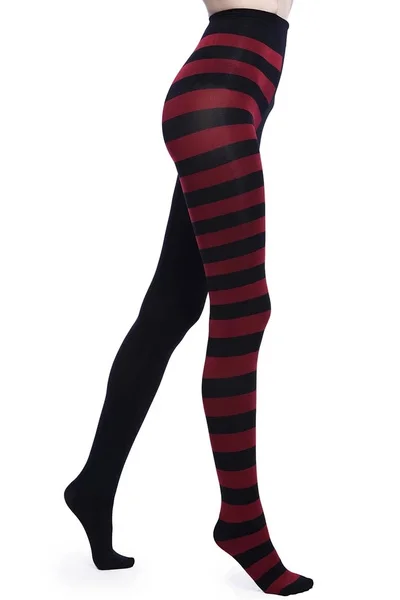  - FCCEXIO Striped Yoga Legging Women Print Goth Style Long Tights Casual Punk Ladies Sport High Waist Workout Elastic Leggings