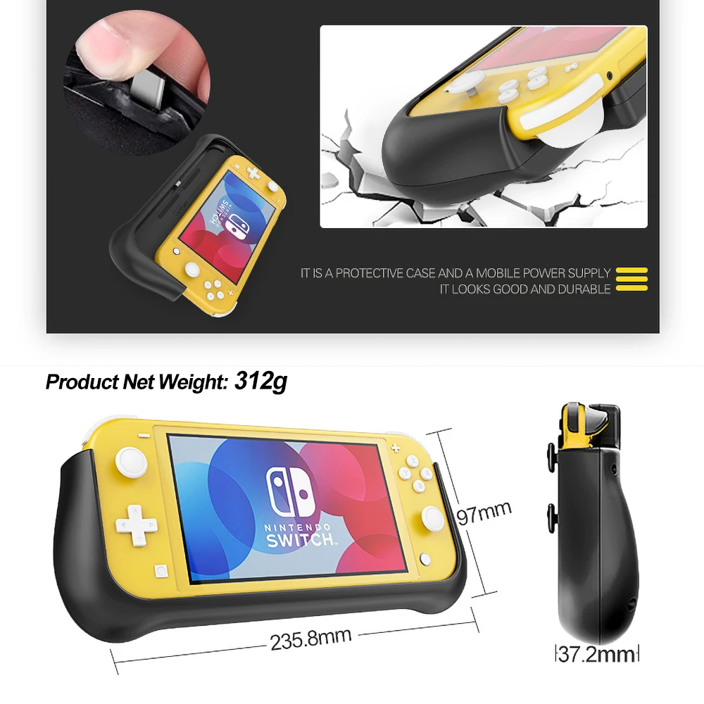 Battery Charger Case For Nintendo Switch Lite Power Bank mah Portable Fast Charger For Nintend Switch Lite External Battery Chargers Aliexpress