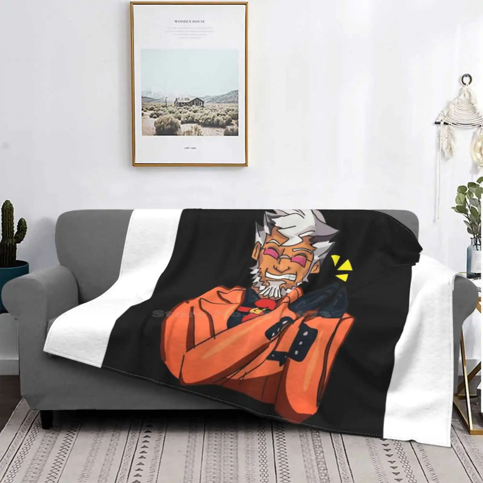 Damomo Gant Shaggy Throw Soft Warm Blanket Sofa/Bed/Travel Love Gifts Ace Advocator Ace Advocator Fanart Ace Advanor Phoenix