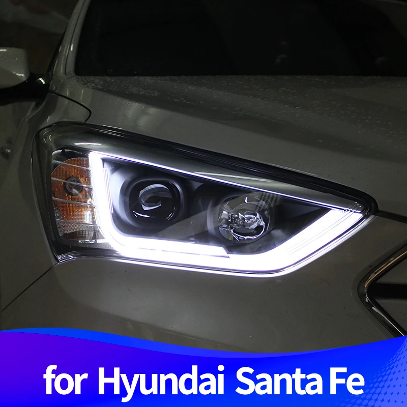 Головной светильник в сборе для Hyundai Santa Fe IX45 светодиодный Противотуманные фары